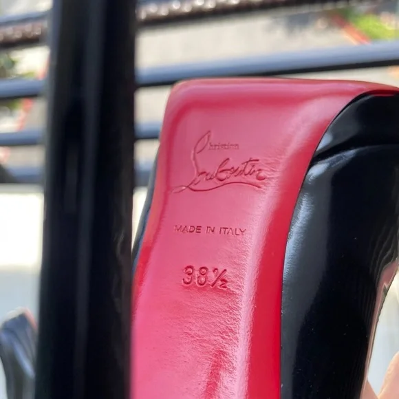 Christian Louboutin in premium leather, these heels feature a classic pump style